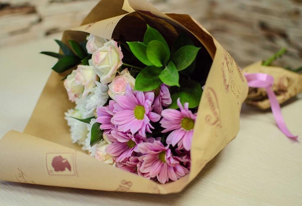 Букет цветов из: Розы и Хризантемы в Федоровка Тульская область