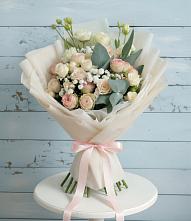 Букет цветов из:  Розы и Лизиантусы в Федоровка Тульская область
