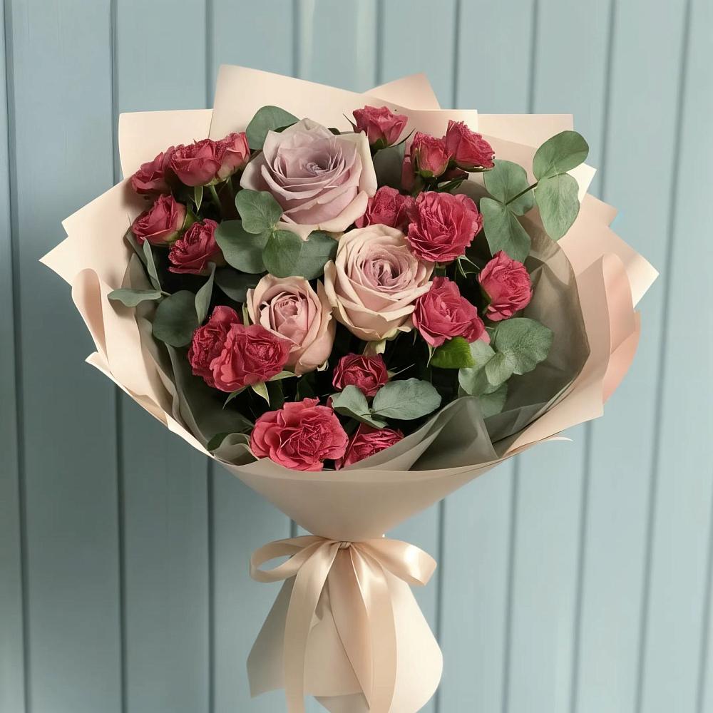 Букет цветов из: Гвоздики и Розы в Федоровка Тульская область