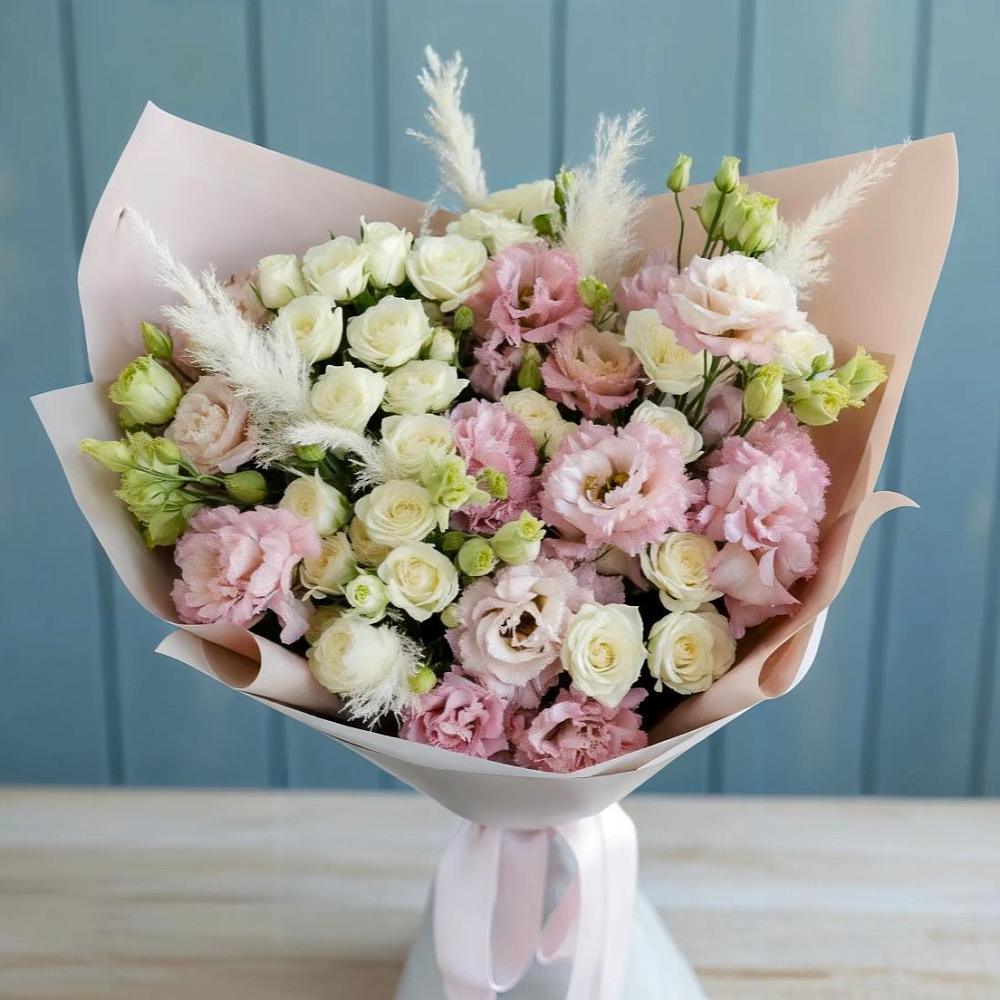 Букет цветов из: Альстромерии и Розы в Федоровка Тульская область