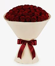 Букет 101 Бордовая роза Блэк Бакарра в Федоровка Тульская область