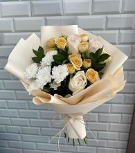 Букет цветов из:  Розы и Хризантемы в Федоровка Тульская область