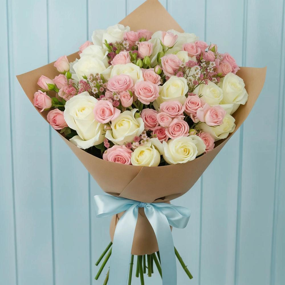 Букет цветов из: Розы в Федоровка Тульская область