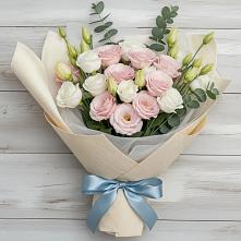 Букет цветов из:  Лизиантусы в Федоровка Тульская область