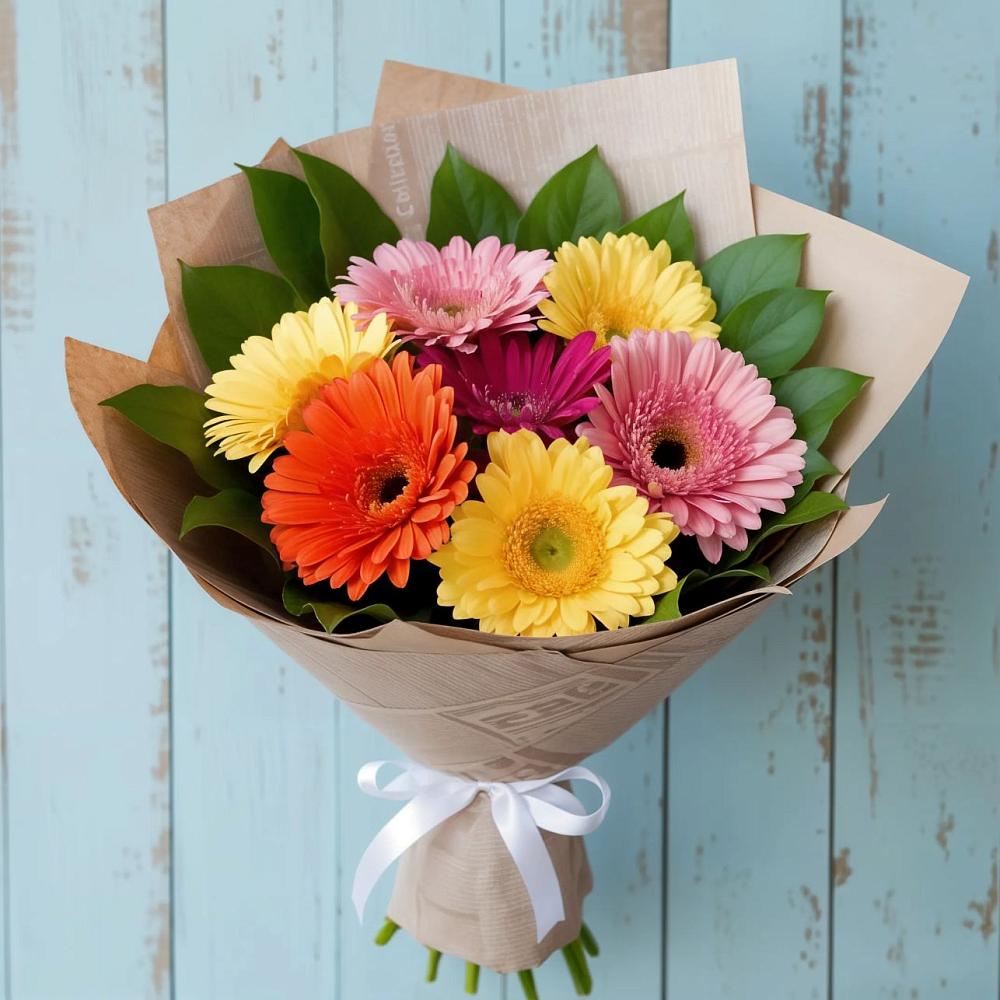 Букет цветов из: Герберы в Федоровка Тульская область