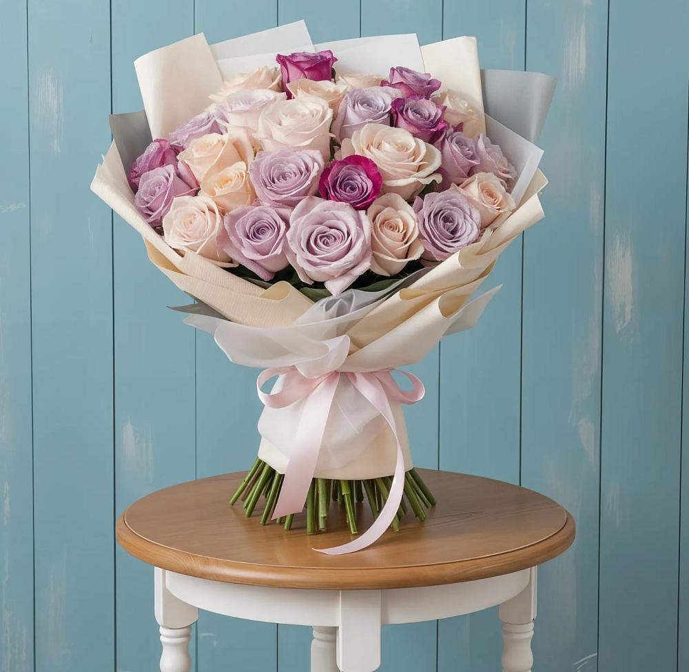 Букет цветов из: Розы в Федоровка Тульская область