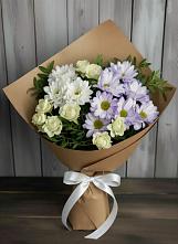 Букет цветов из:  Хризантемы и Розы #REPLACE_PRED# Федоровка Тульская область