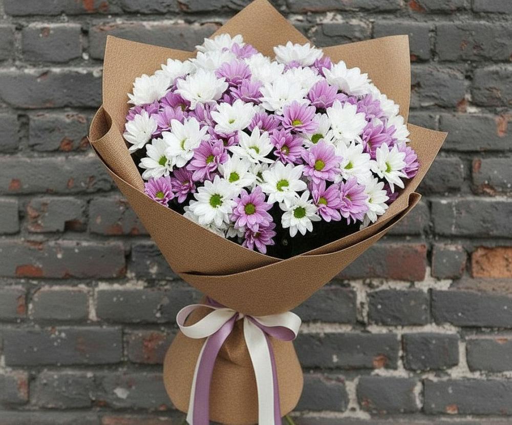 Букет цветов из: Хризантемы в Федоровка Тульская область
