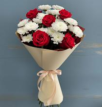 Букет цветов из:  Розы и Хризантемы #REPLACE_PRED# Федоровка Тульская область
