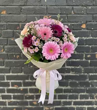 Букет цветов из:  Герберы и Хризантемы #REPLACE_PRED# Федоровка Тульская область