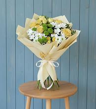 Букет цветов из:  Хризантемы и Розы в Федоровка Тульская область