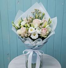 Букет цветов из:  Розы и Лизиантусы #REPLACE_PRED# Федоровка Тульская область