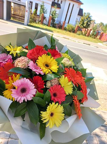 Букет цветов из: Герберы в Федоровка Тульская область