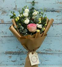 Букет цветов из:  Розы и Лизиантусы в Федоровка Тульская область