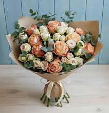 Букет цветов из:  Альстромерии и Розы #REPLACE_PRED# Федоровка Тульская область